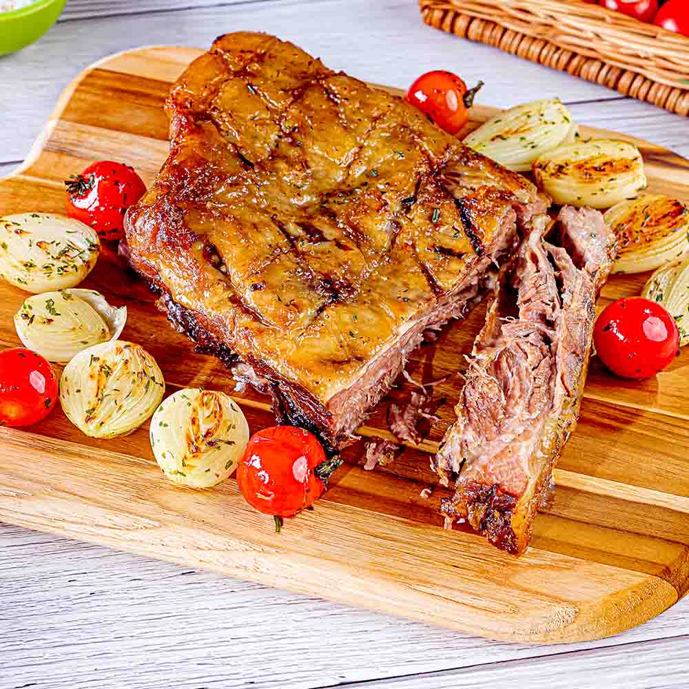 Receita de Costela Assada com Cebolas Douradas