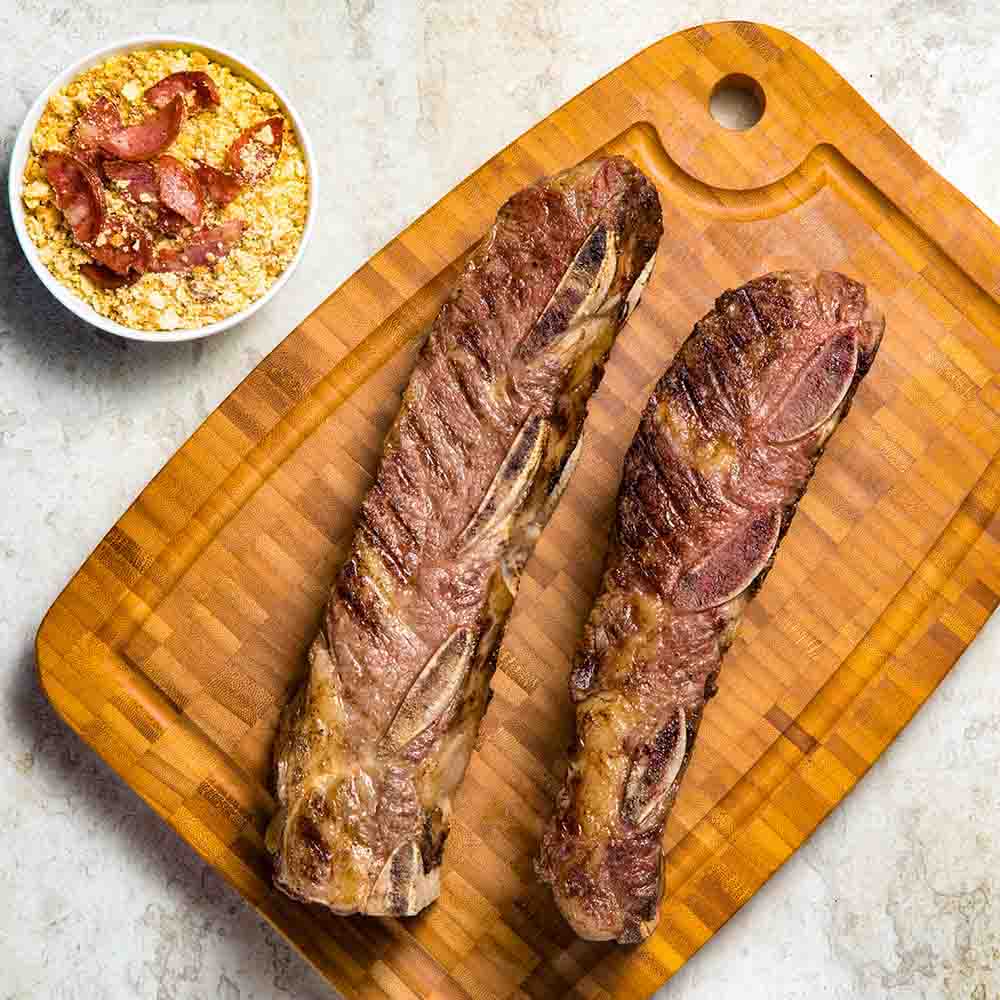 Receita de Costela quatro ripas Wagyu com ervas
