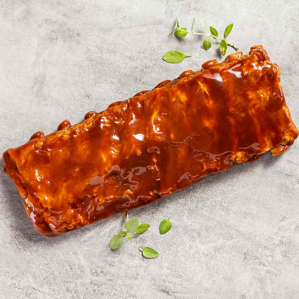 Receita de Costela Suína com Molho Barbecue e Batata Rústica