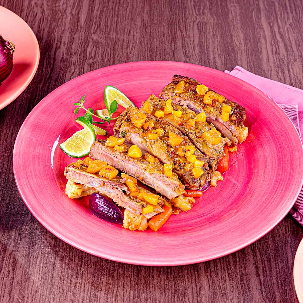 Receita de Costelinha Suína com Geleia de Damasco
