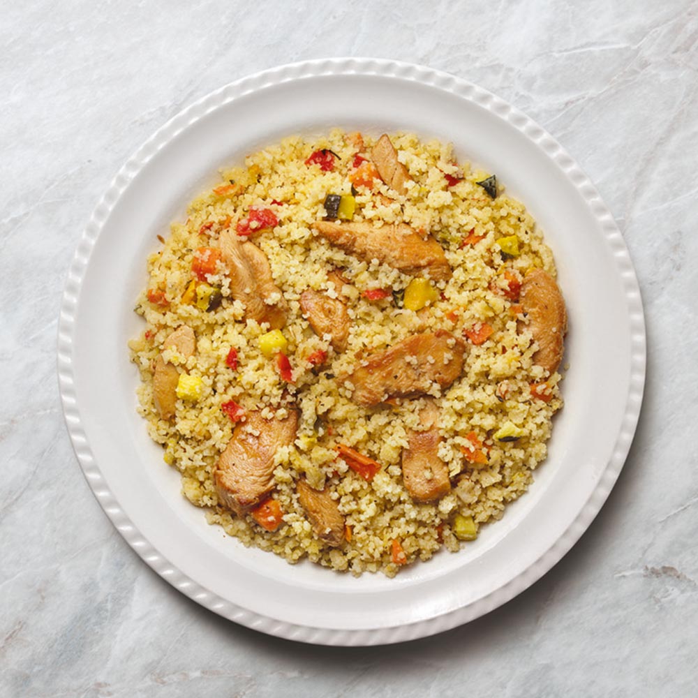 Receita de Couscous Marroquino com Frango de Panela