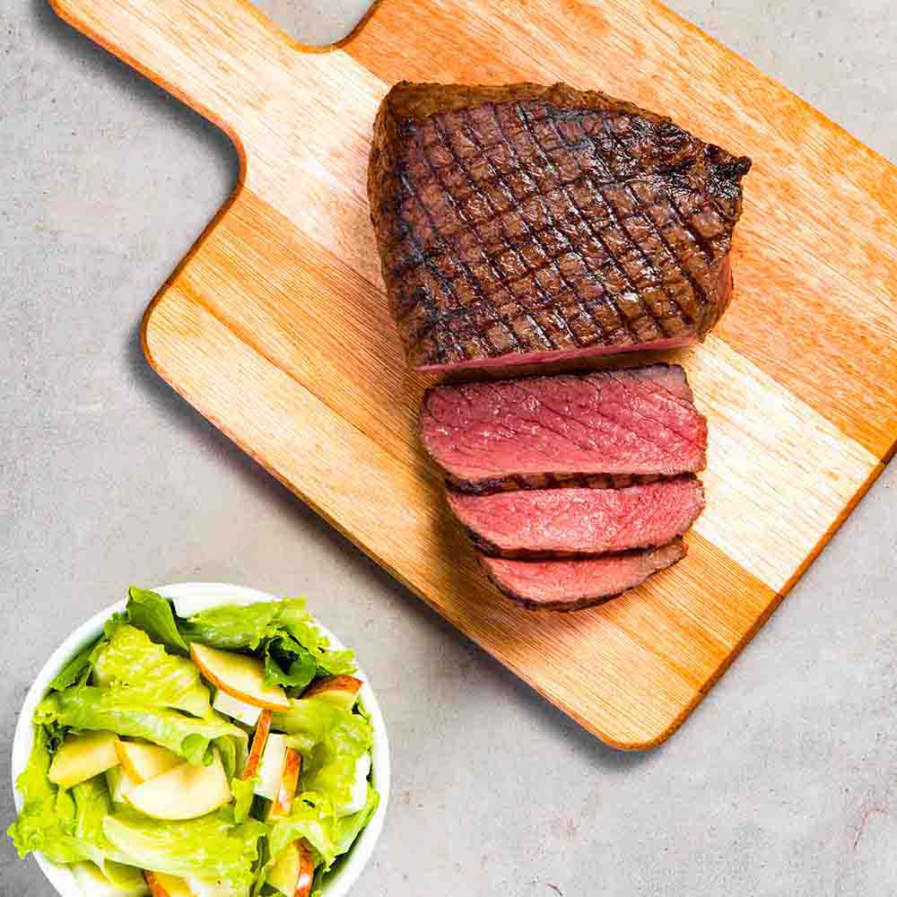 Receita de Coxão Mole Wagyu na brasa com salada de maçã