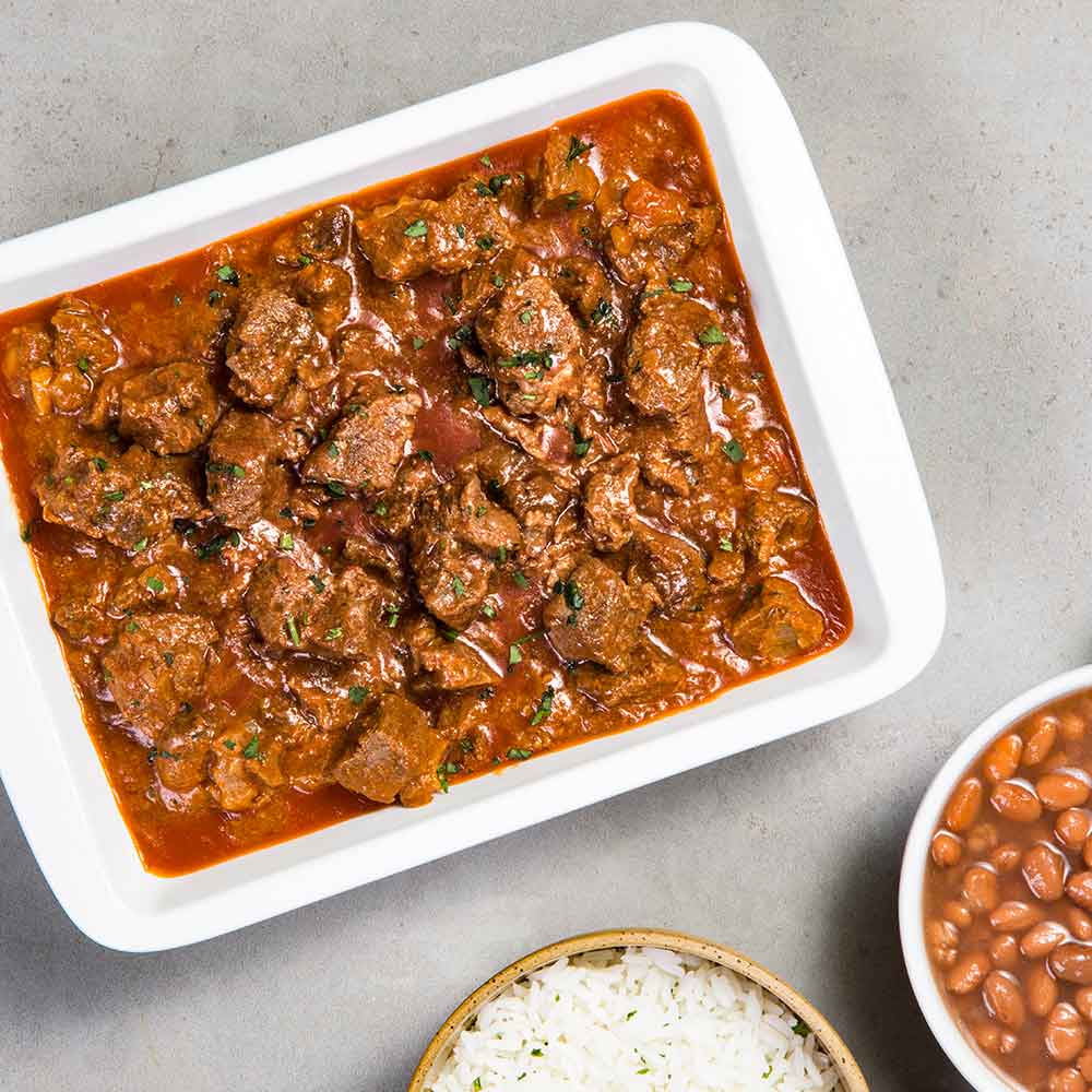 Receita de Cubos de Acém na Pressão com Páprica Picante