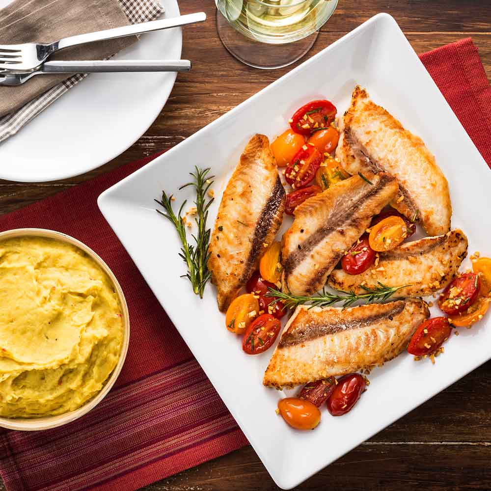Receita de Filé de Pintado com Tomates Aromatizados
