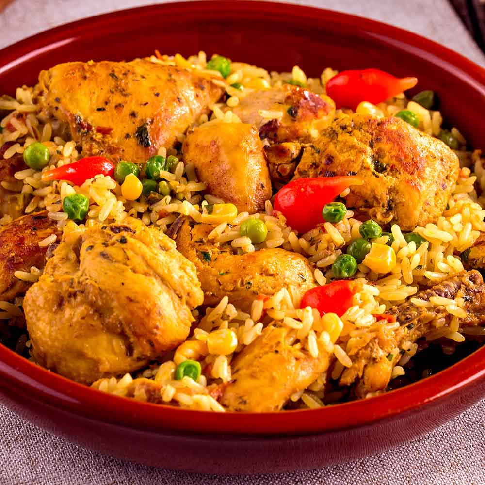 Galinhada com Frango a Passarinho