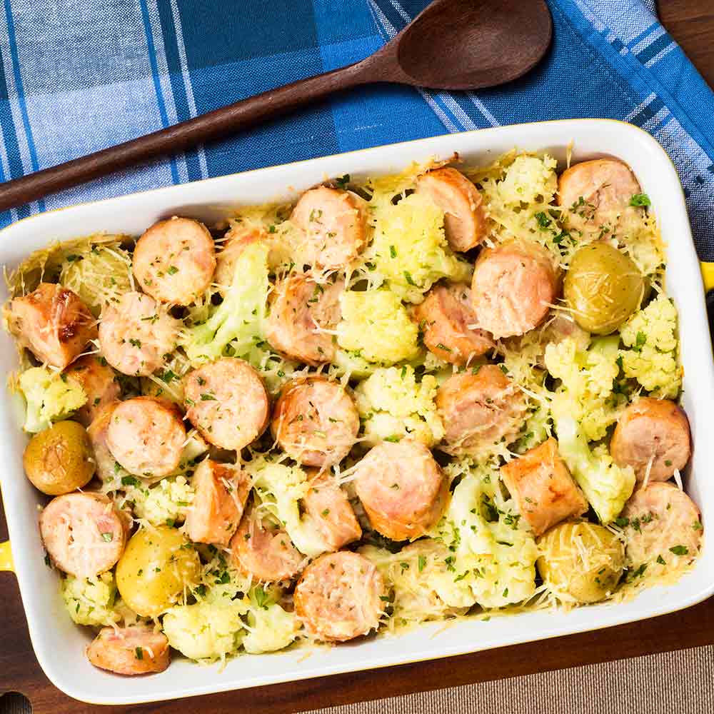 Gratinado de Linguiça de Frango