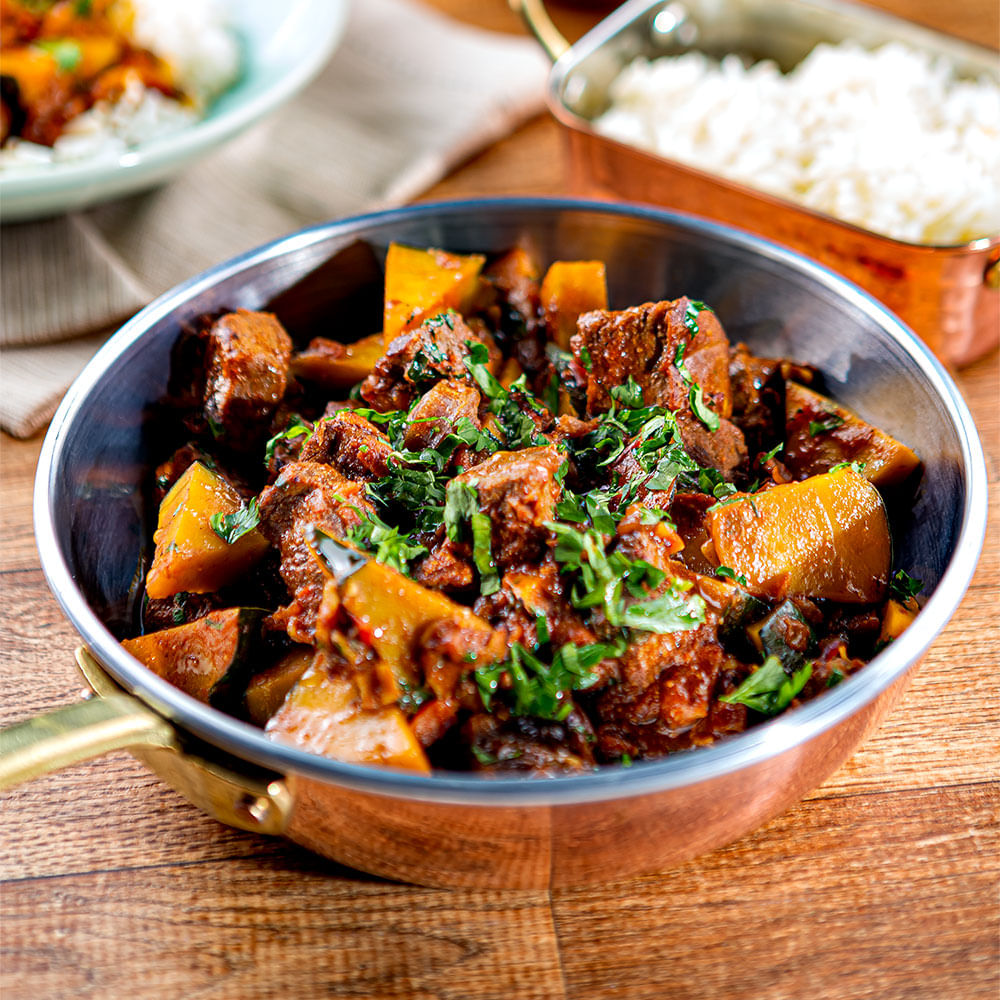 GUISADO DE PATINHO E ABÓBORA