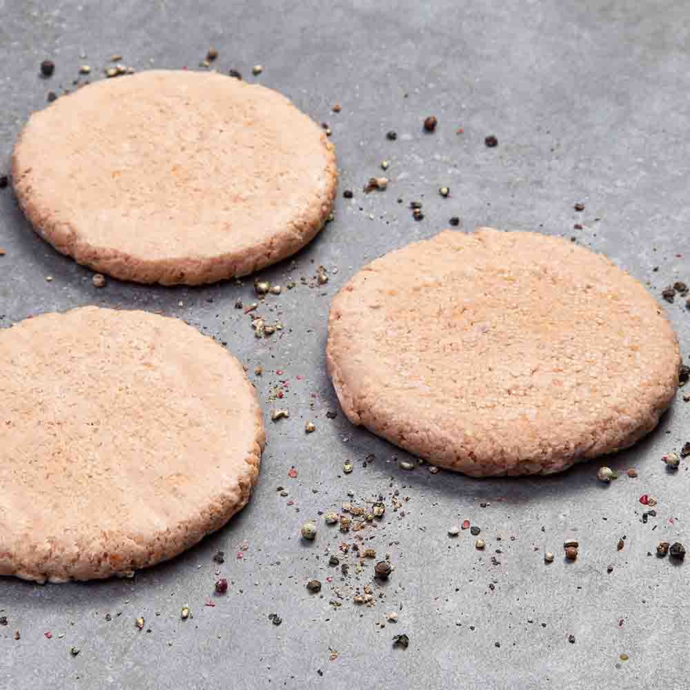 Hambúrguer de Salmão com Parmesão Crocante