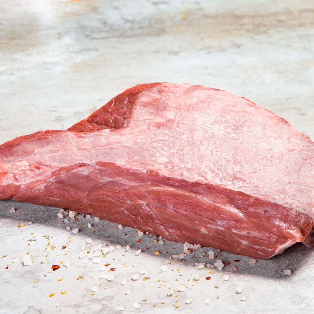 Receita de Acém Assado com Pinhão Salteado na Manteiga