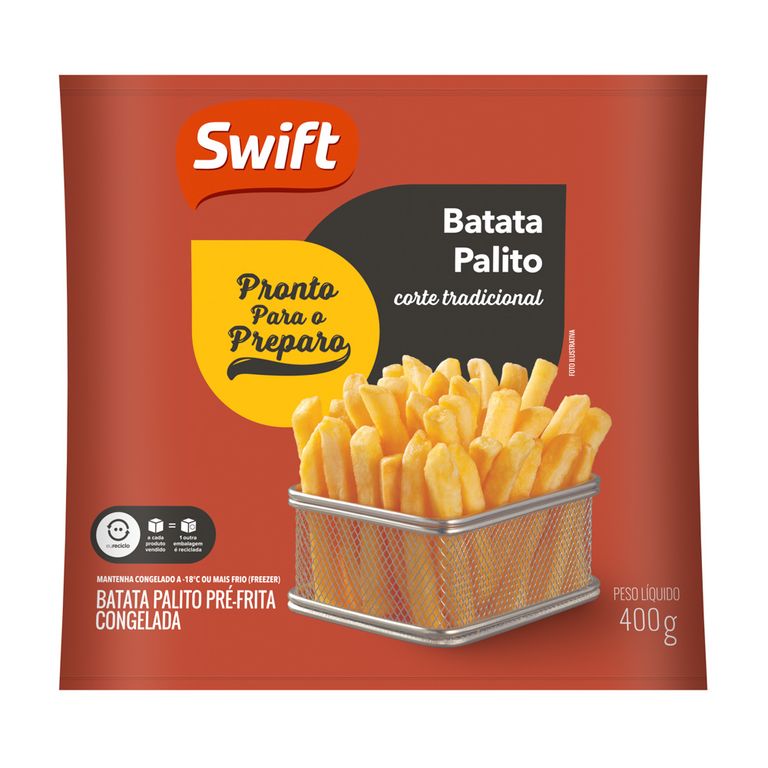 Batata Palito Pré-frita Swift 400g - Swift