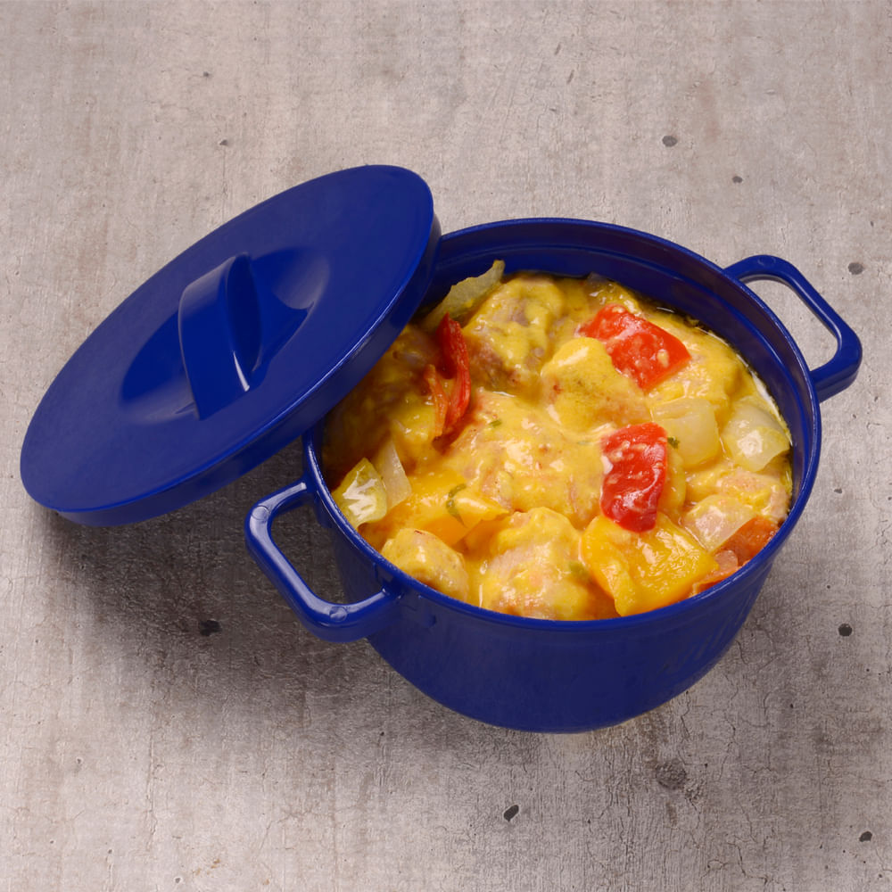 Moqueca de Pirarucu com Farofa e Banana