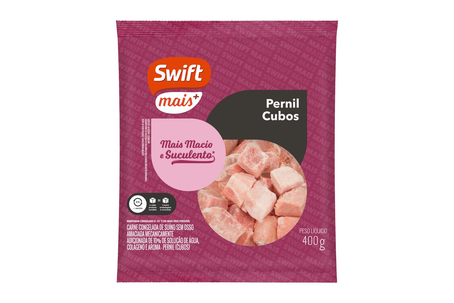 Cubos De Pernil Suíno Swift 400g Swift 9747