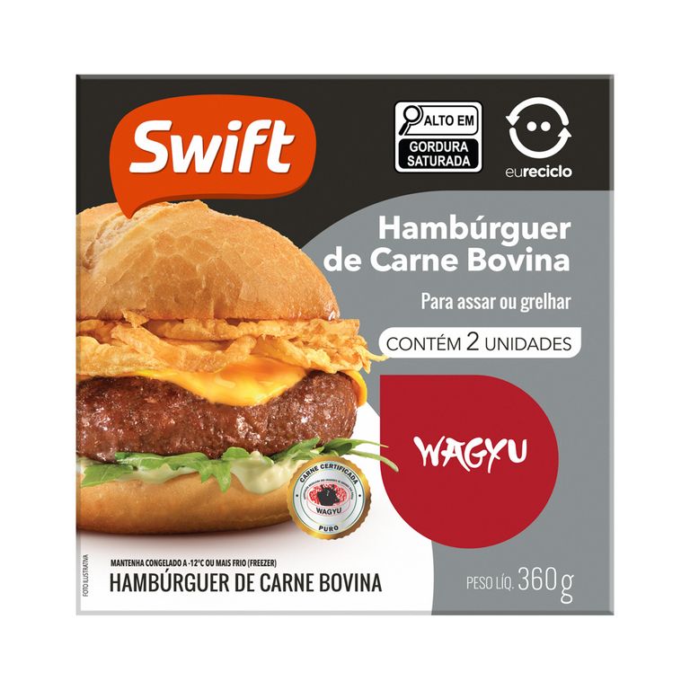 Hambúrguer Sabor Picanha Swift 480g - Loja Online Swift - Swift