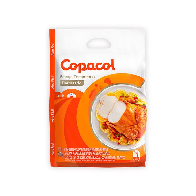 Frango Desossado Temperado Copacol - 1,8kg a 2,5Kg