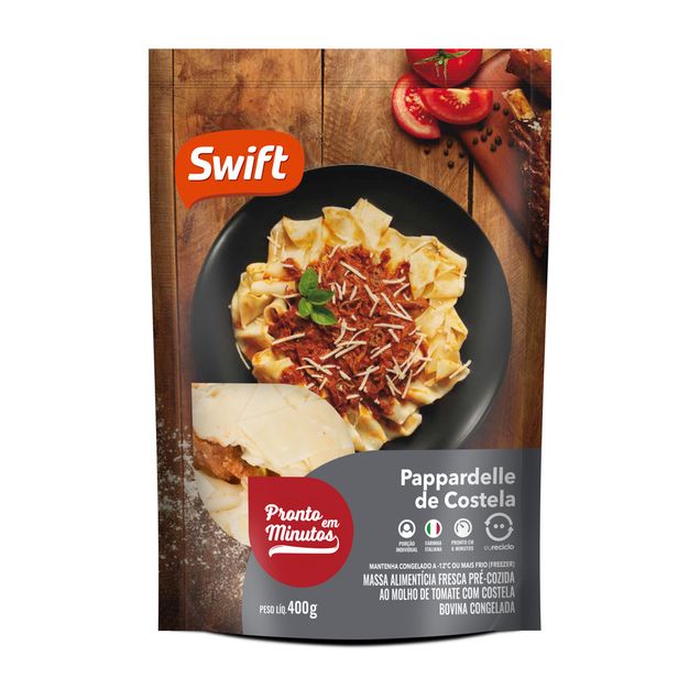 Pappardelle Com Ragu De Costela Swift 400g Swift 3027