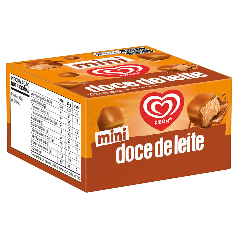 Mini Sorvete Doce de Leite Kibon 92g