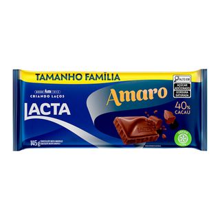 Chocolate Amaro Lacta 145g