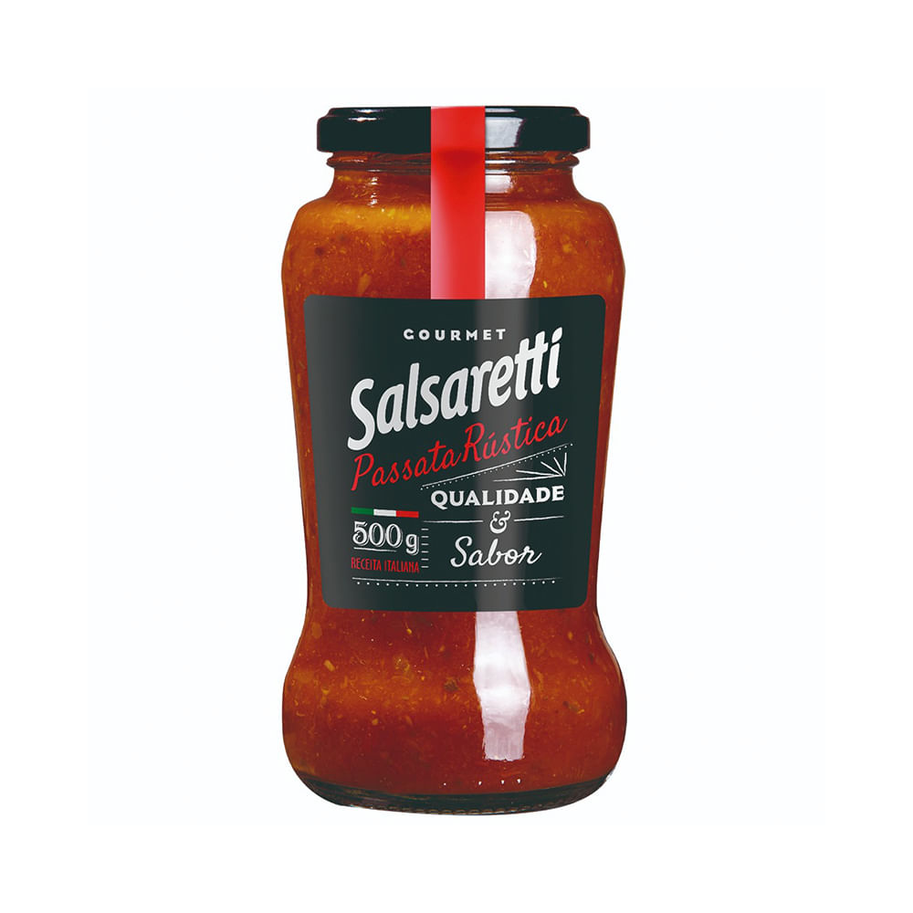 Passata Rústica em Vidro Salsaretti 550g