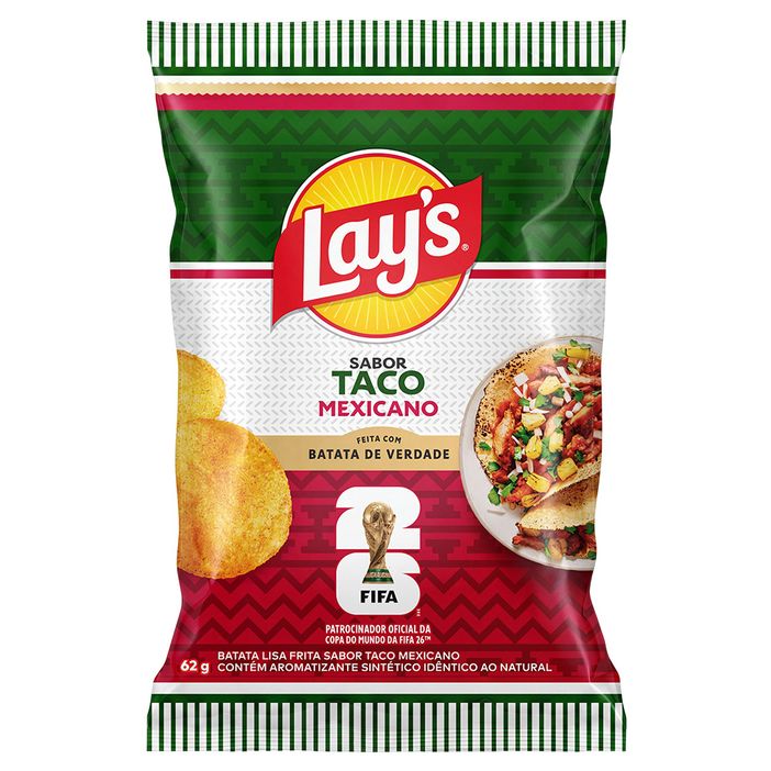 Salgadinho Batata Lay's Tato Mexicano Pepsico 62g