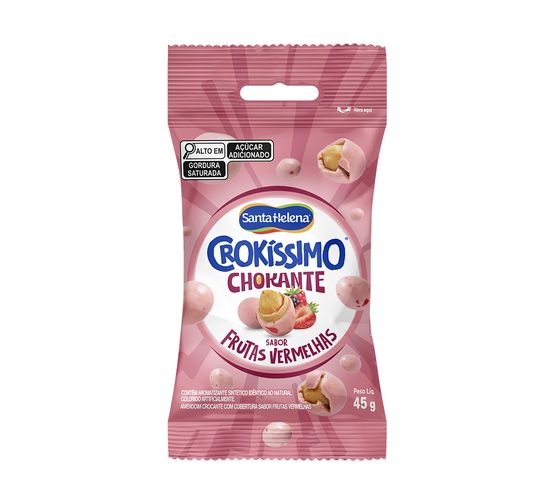 Amendoim Crokissimo de Frutas Vermelhas Santa Helena 45g