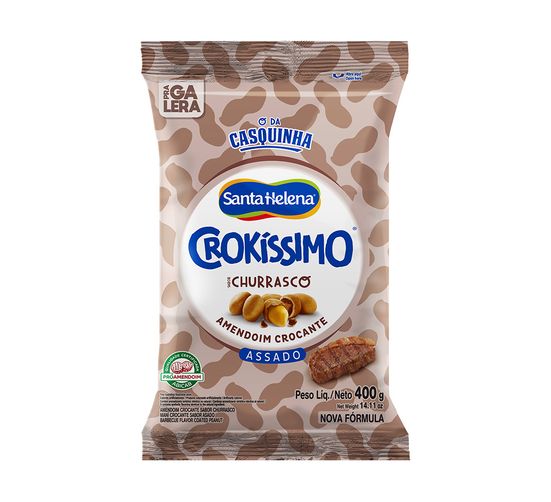 Amendoim Crokissimo de Churrasco Santa Helena 400g