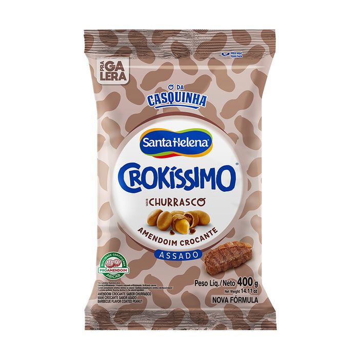 Amendoim Crokissimo de Churrasco Santa Helena 400g
