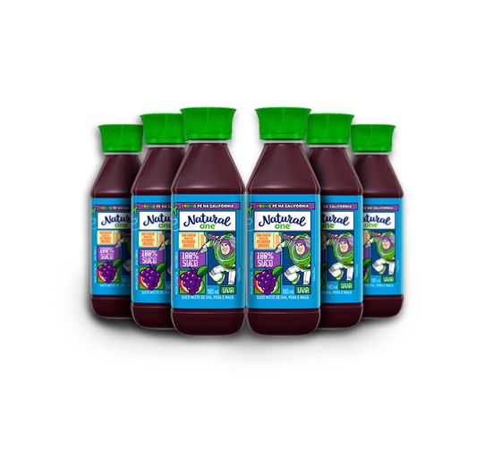Pack 6 Sucos de Uva Natural One 180ml