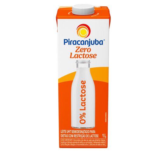 Leite Semidesnatado Zero Lactose Piracanjuba 1l
