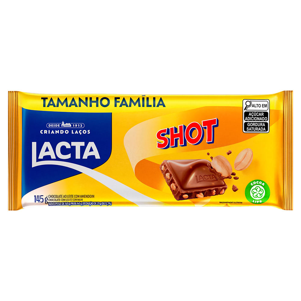 Chocolate Shot Lacta 145g