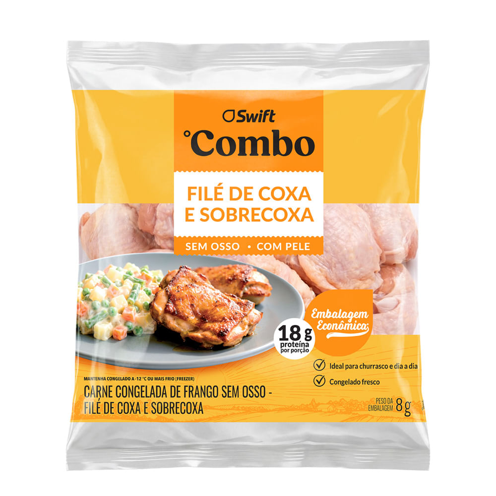 Filé de Coxa e Sobrecoxa Combo de 0,6kg a 1,1kg