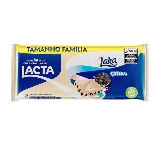 Chocolate Laka com Oreo Lacta 145g