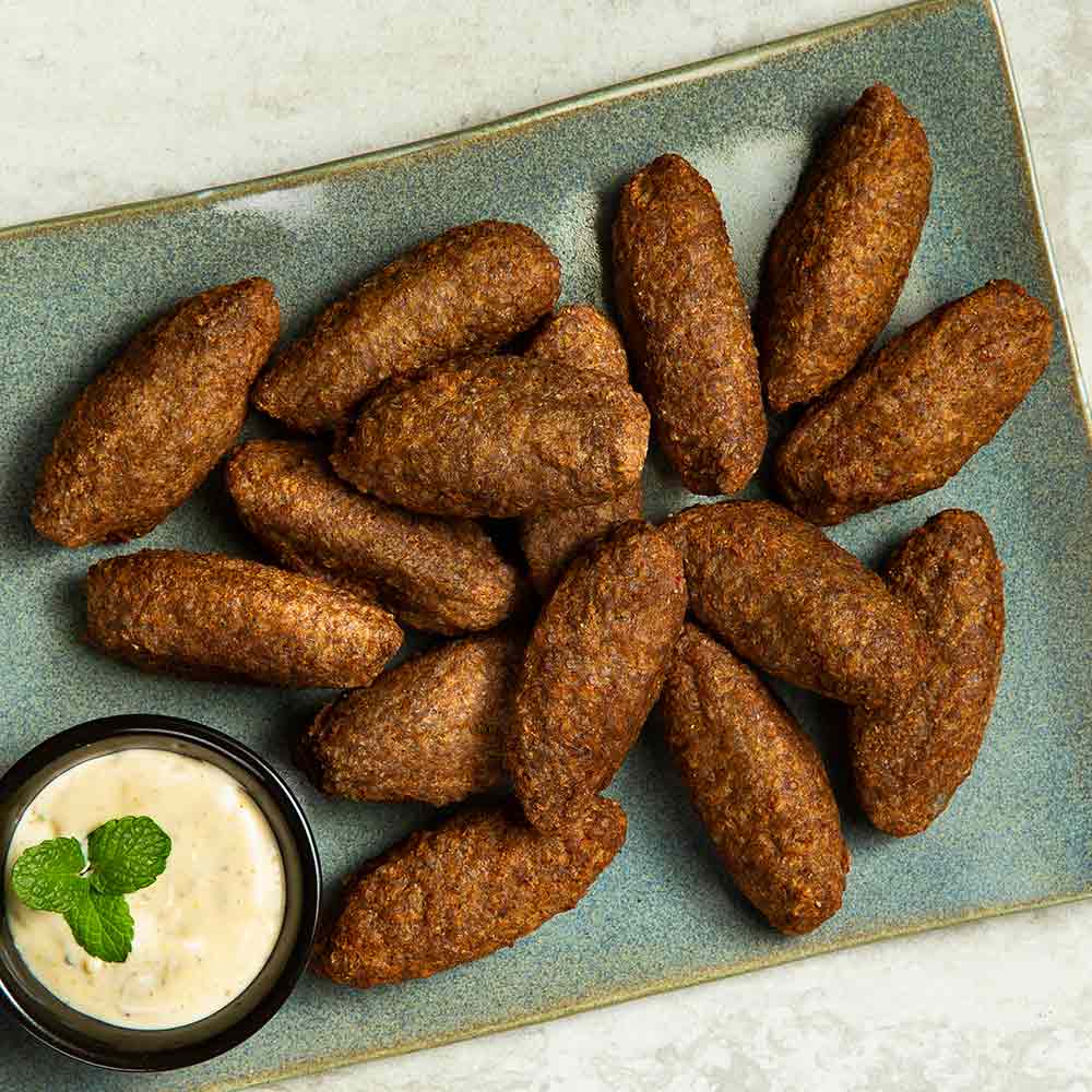 Kibe Bovino com Maionese Cítrica e Hortelã Fresca