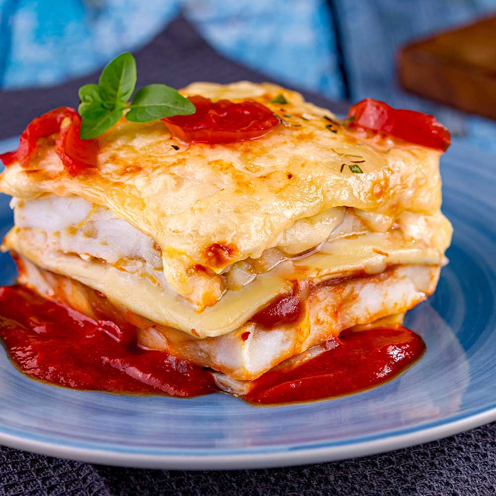 receita de Lasanha com Filé de Polaca do Alaska