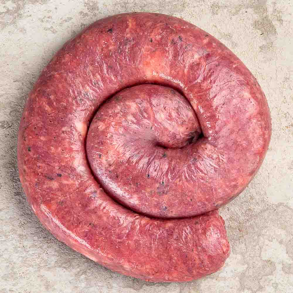 Linguiça de pernil com ervas e maionese de cebola crispy