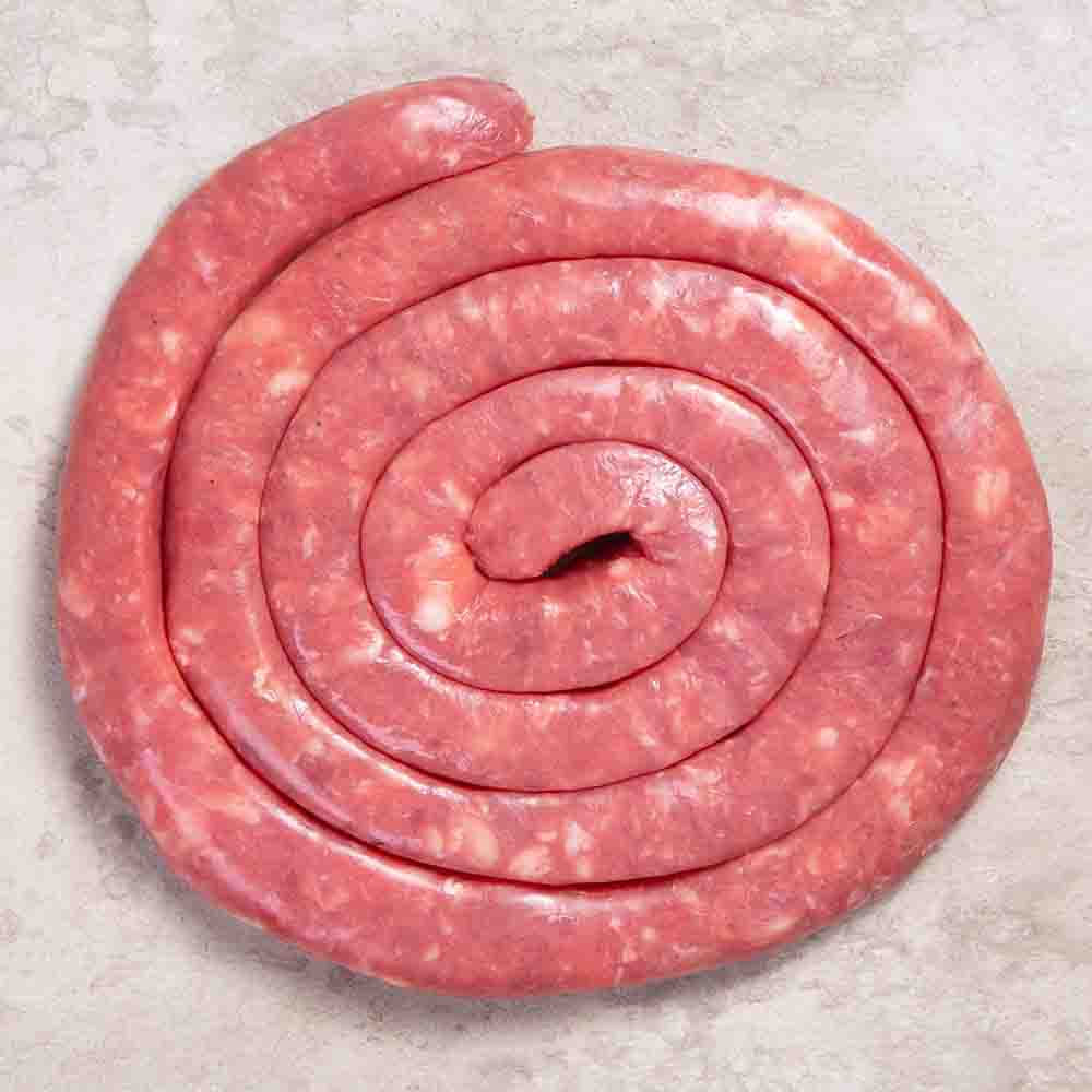 Linguiça de lombo fina com molho de pimenta caseiro