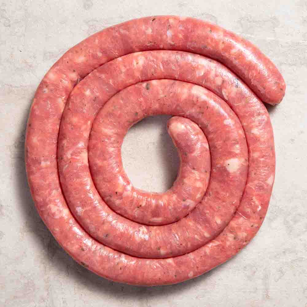 Linguiça Apimentada e Farofa