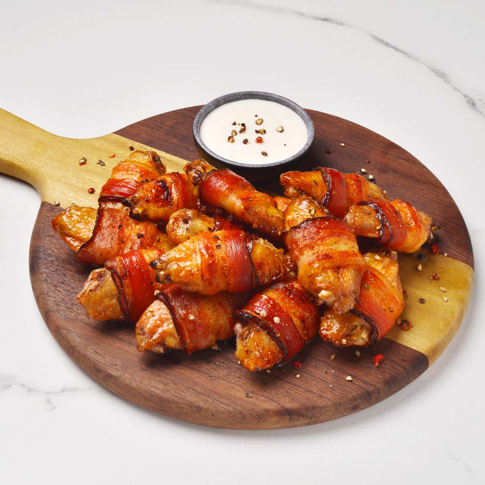 Receita de Meio da Asa Orgânica Seara com Tiras de Bacon