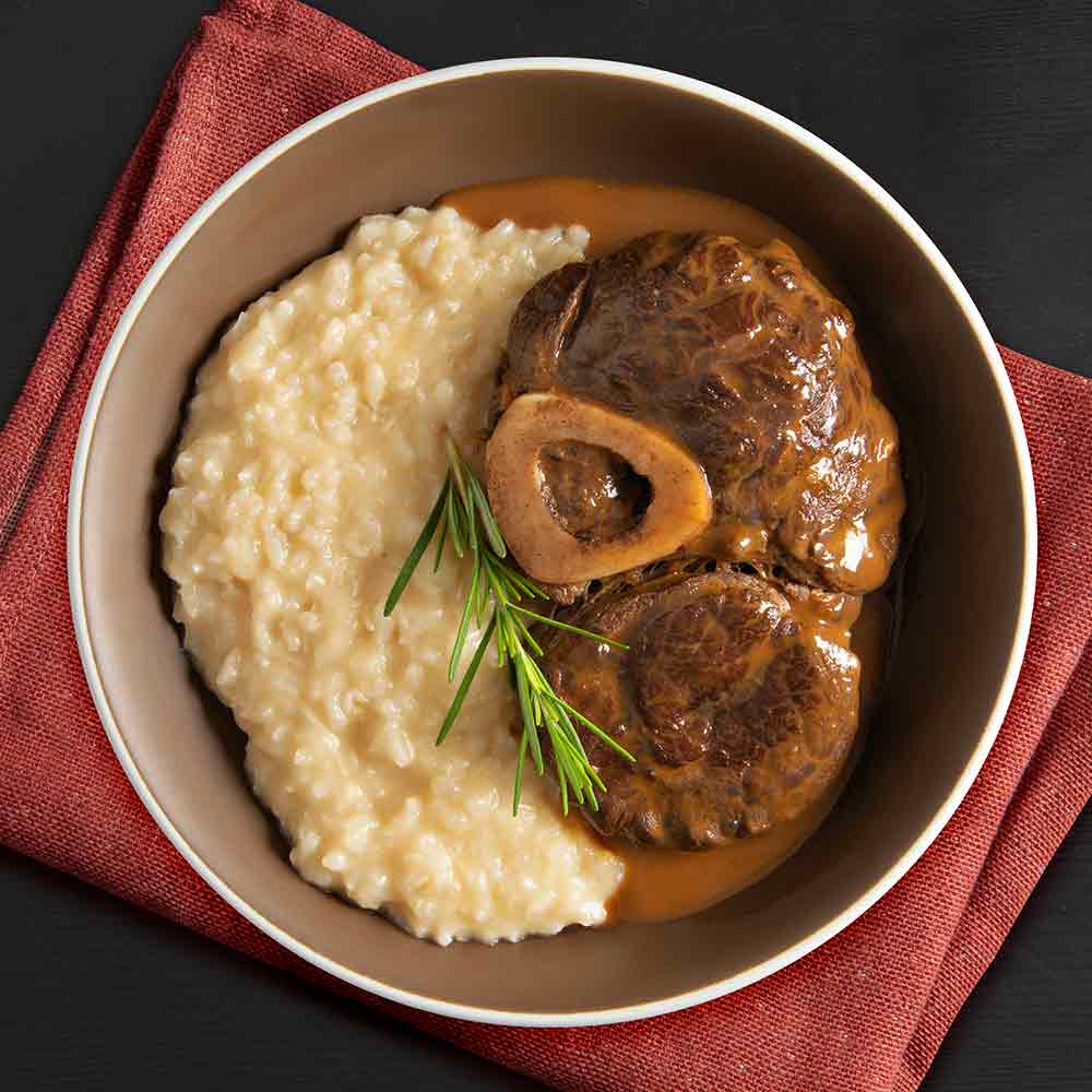 Ossobuco com Polenta Mole