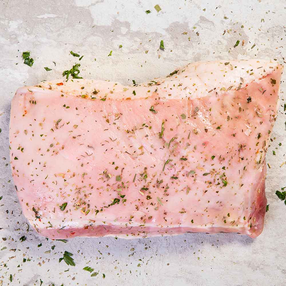 Panceta Suína com Salada Refrescante