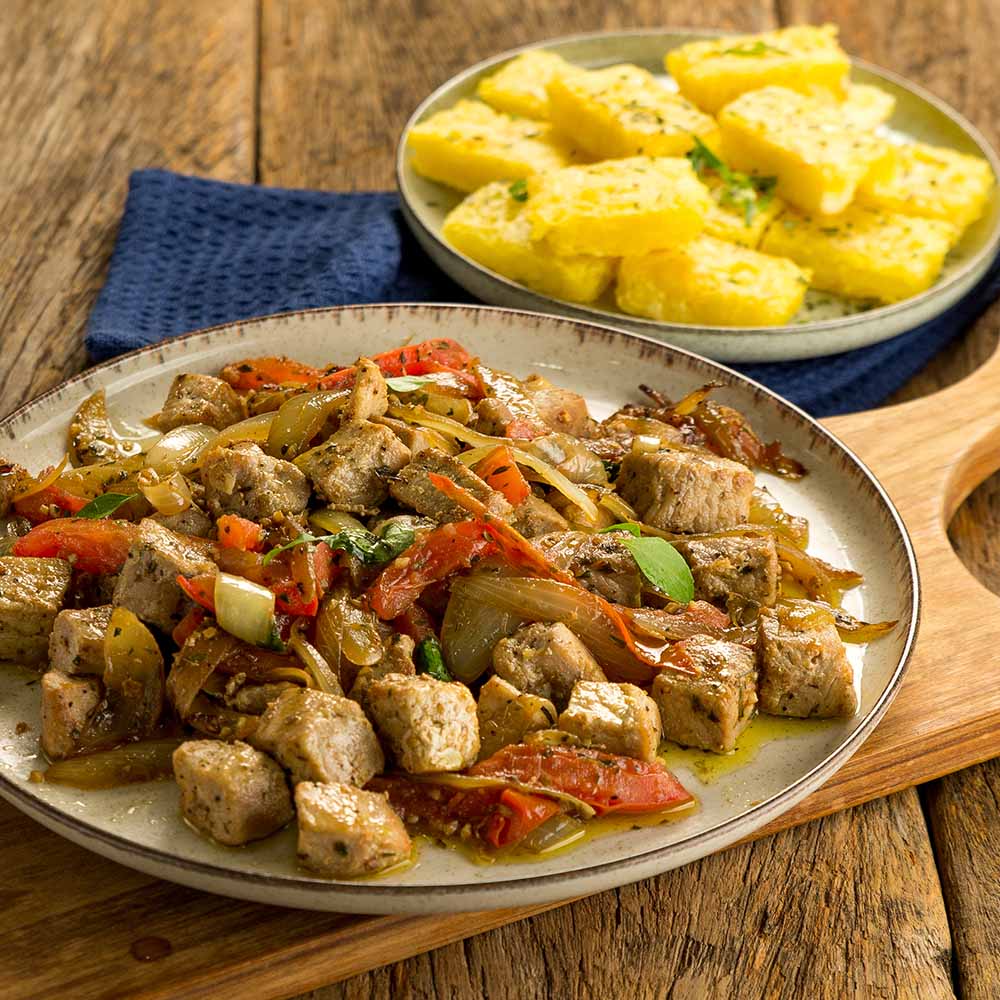 Pernil Acebolado com Tomate e Ervas