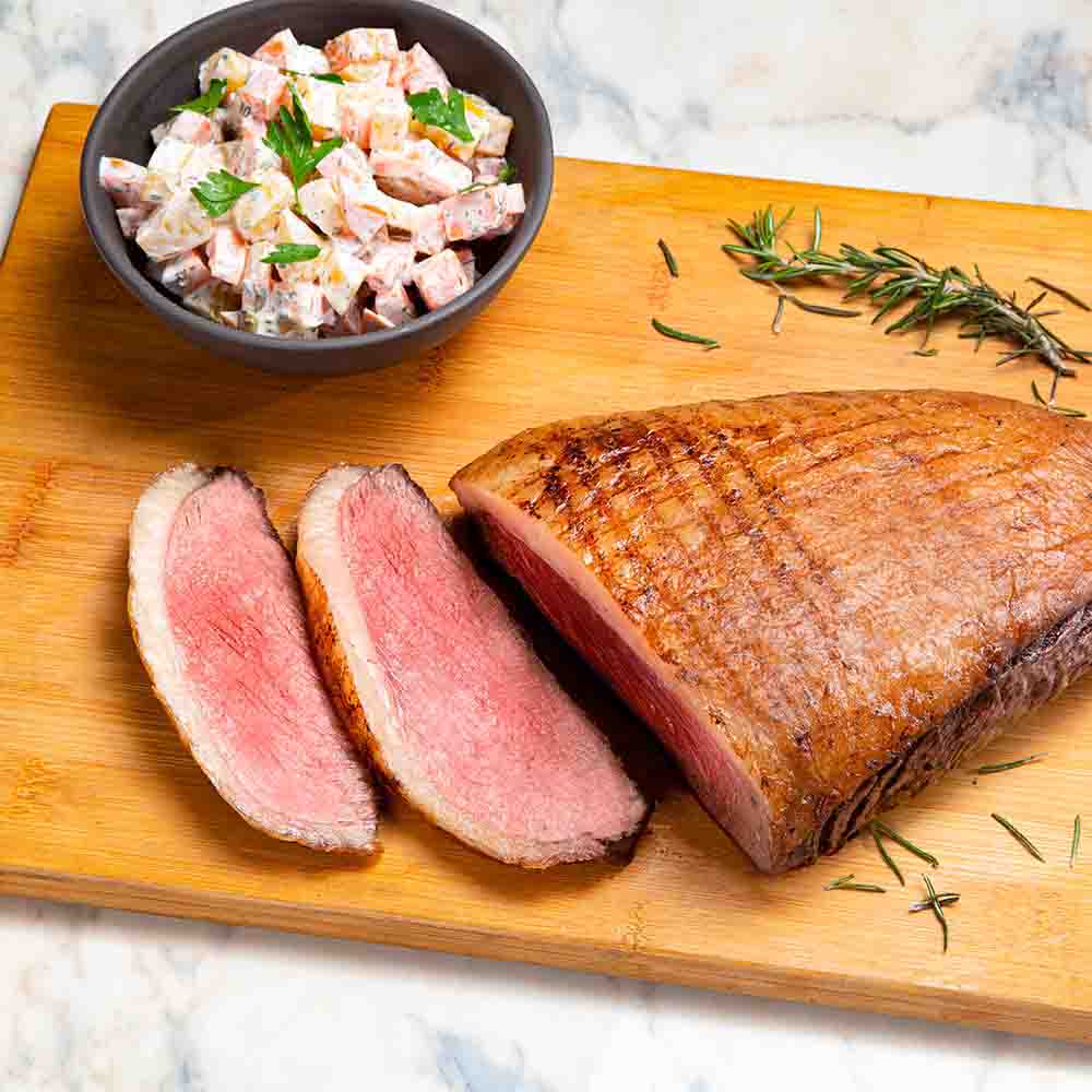 Picanha Wagyu na brasa e maionese de mandioquinha