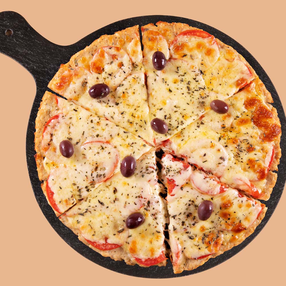 Pizza sem massa de Carne Moída de Frango