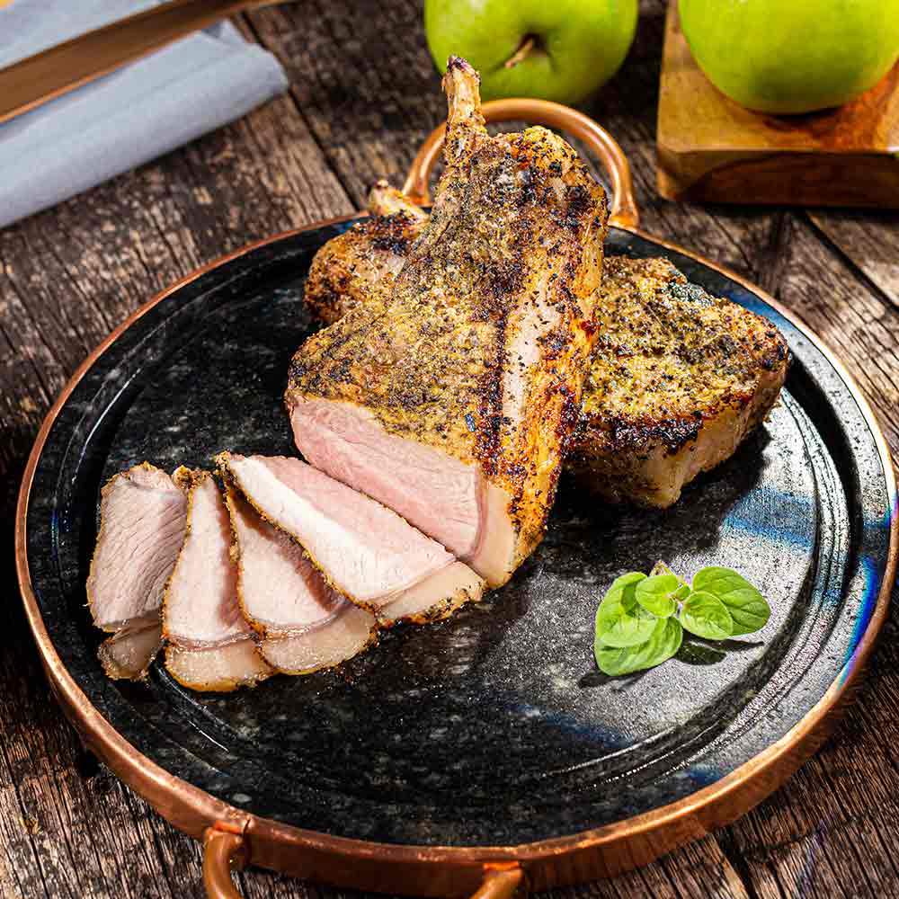 Prime Rib Suíno com Farofa de Maçã Verde