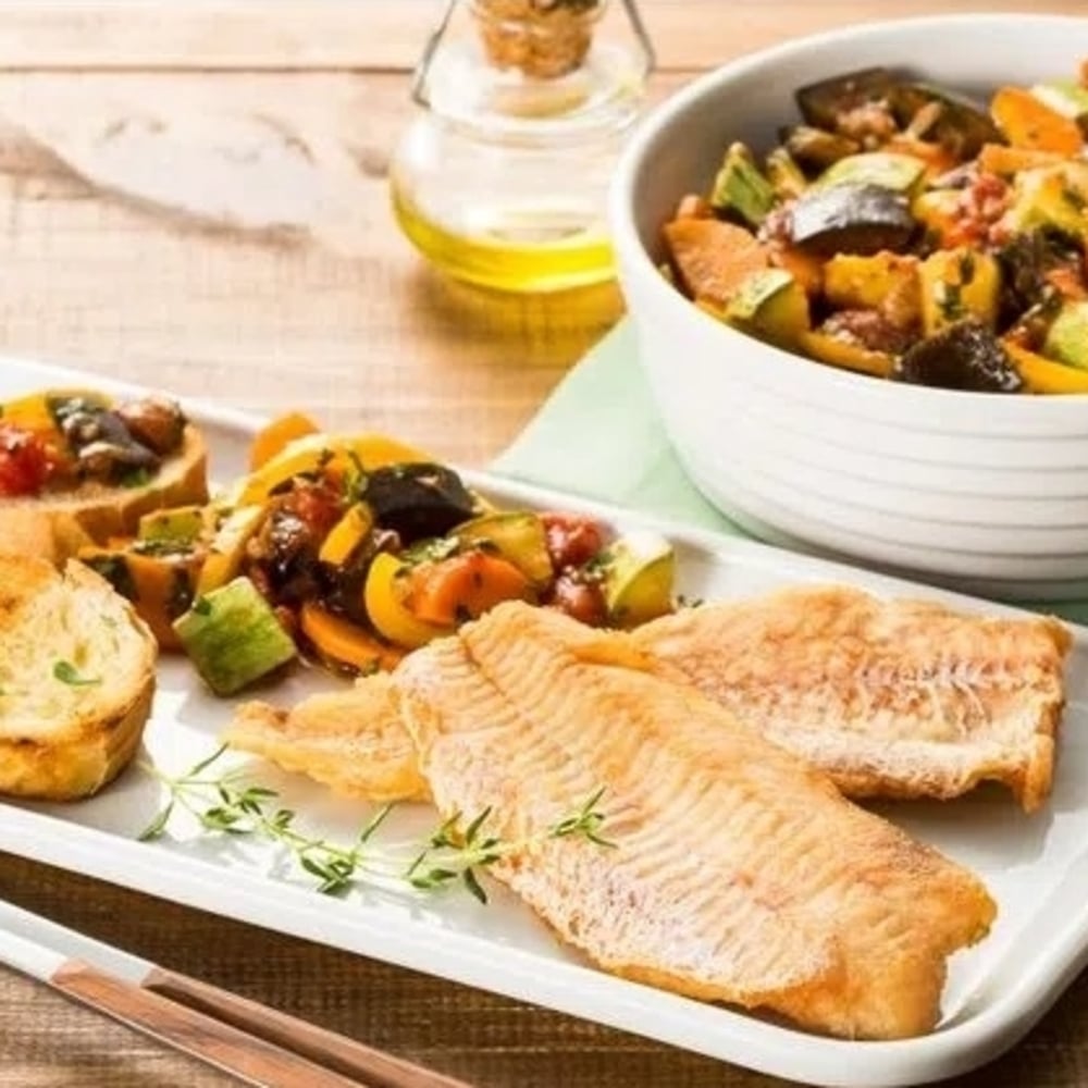 Receita de Filé de Merluza e Ratatouille