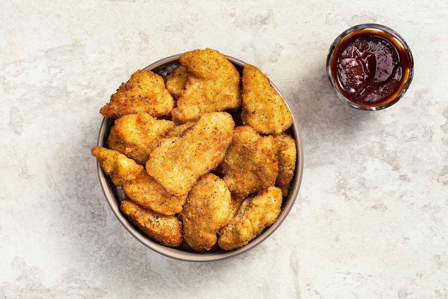 Receita de Iscas de frango com molho rosé