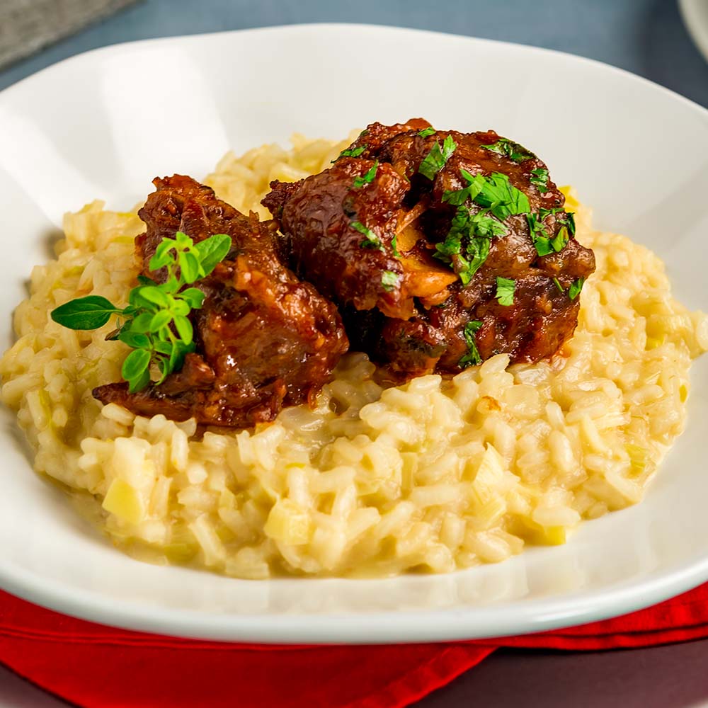 Risoto com Rabada
