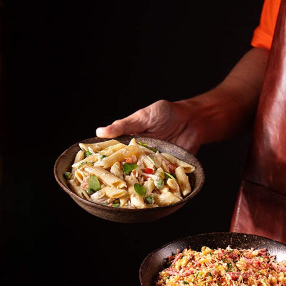 Receita de Salada de Macarrão com Frango e Maoionese Cítrica