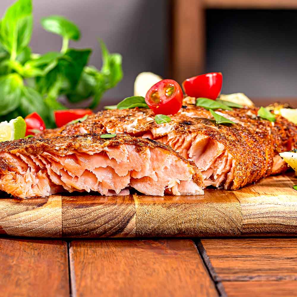 Salmão no Estilo Texano