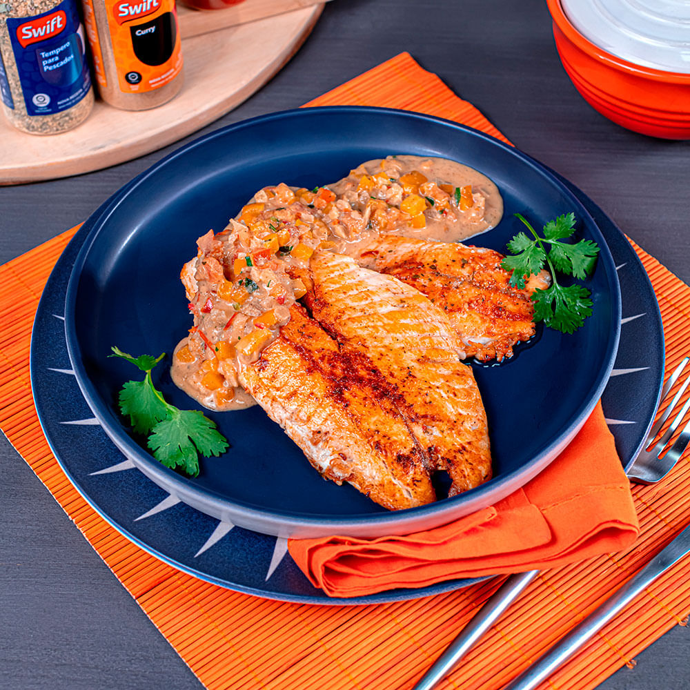 Receita de Tilápia ao Curry