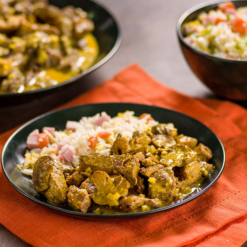 Receita de Tiras de Filé-Mignon ao Curry Levemente Picante